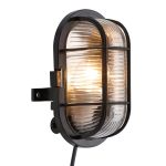 Nordlux Skotlampe Vägglampa Svart | Passande för 1x E27