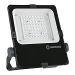 Ledvance LED Strålkastare Performance Svart 50W 6300lm 55x110D - 840 Kallvit | IP66 - Asymmetrisk