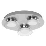 Ledvance Smart+ Wifi LED Vägglampa Badrumsbelysning Runda Silver 18W 1100lm - 830-865 Justerbar Vit | IP44