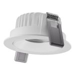 Ledvance LED Spot Adjust Aluminium Vit 8W 680lm 36D - 930 Varm Vit | Utskärning   83mm - IP20 - Bästa Färgåtergivning - Dimbar