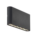 Nordlux Kniver Vägglampa Aluminium Svart 8.5W 285lm - 830 Varm Vit