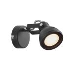 Nordlux Aslak Vägglampa Metall Svart | Passande för GU10