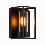 Nordlux Griffin Vägglampa Aluminium Svart | Passande för E27