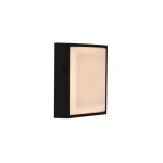 Nordlux Oliver Vägglampa Fyrkant Svart 9W 600lm - 827 Extra Varm Vit