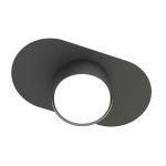 Emibig Taklampa Stilo Stål Svart | Passande för 1x GX53 - Max 12W