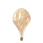 Calex XXL Organic Evo Guld LED E27 Filament 6W 300lm- 818 Extra Varm Vit | Dimbar