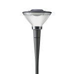 Philips LED gatubelysning Lykta City Charm Kon BDS491 Grå 60W 7644lm 360D - 740 Kallvit | IP66 - Symmetrisk 