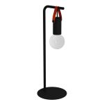 Eglo Bordslampa Apricale Svart, Brun | Passande för 1x E27