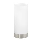 Eglo Bordslampa Damasco 1 Stål Satin Nickel | IP20 - Passande för 1x E27 