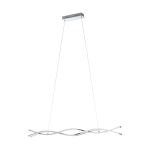 Eglo Pendellampa Lasana 2 Stål Aluminium Krom Vit 35W 5300lm - 830 Varm Vit | IP20