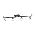 Eglo Taklampa Cardillio 2 Aluminium Stål Svart 3.2W 400lm - 830 Varm Vit | IP20 