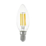 Eglo LED Kronljus E14 Filament Klar 2.2W 470lm - 830 Varm Vit | Ersättare 40W