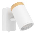 Eglo Vägglampa Consuma Vit, Brun | Passande för GU10
