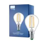 Philips Master Ultra Efficient LED E14 P&auml;ron Filament Klar 2.3W 485lm - 827 Extra Varm Vit | Ers&auml;ttare 40W