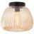 Brilliant Kaizen Taklampa Glas Metall Matt Svart Beige | 250mm - Passande för 1x E27