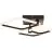 Brilliant Aydin Taklampa Aluminium Plast Matt Svart Transparent 30W 4700lm - 830-870 CCT+RGB | Fjärrkontroll Dimbar