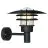 Nordlux Lønstrup 32 Vägglampa Metall och Glas Svart | 320mm - IP44 - Passande för E27