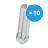 Flerpack 10x Osram Dulux T/E Plus 42W 830 | Varm Vit - 4-Stift