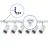Bright Choice Komplett set 1-Fas Rail L 1,5 x 1,5 Meter Vit | incl. 6x Spot + GU10 2700K 3W Dimbar + Ändkåpa, Strömkontakt och L -Anslutningsstycke