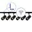 Bright Choice Komplett set 1-Fas Rail L 1 x 2 Meter Svart | incl. 6x Spot + GU10 2700K 3W Dimbar + Ändkåpa, Strömkontakt och L -Anslutningsstycke