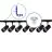 Bright Choice Komplett set 1-Fas Rail L 1 x 2 Meter Svart | incl. 7x Spot + GU10 2700K 3W Dimbar + Ändkåpa, Strömkontakt och L -Anslutningsstycke
