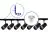 Bright Choice Komplett set 1-Fas Rail L 1,5 x 2 Meter Svart | incl. 7x Spot + GU10 2700K 3W Dimbar + Ändkåpa, Strömkontakt och L -Anslutningsstycke 