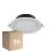 Flerpack 6x Noxion LED Downlight Hera Platt Infälld Vit 15W 1500lm 80D - 827-830-840 CCT | 168mm - Utskärning   144mm