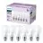 Flerpack 6x Philips Lampa LED E27 Päron Matt 5W 470lm - 827 Extra Varm Vit