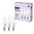 Flerpack 3x Philips Lampa LED E14 Kronljus Matt 3W 250lm - 827 Extra Varm Vit