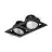 Philips LED Spot Greenspace Accent Gridlight Aluminium Svart 62W 4000lm 120D - 830 Varm Vit | 154mm - IP20 - Interact Dimbar