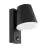Eglo Vägglampa Caldiero Stål Antracit | IP44 - Passande för 1x E27 - Rörelsesensor