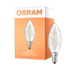 Osram Classic LED E14 Vriden candle Filament Klar 2.5W 250lm - 827 Extra Varm Vit | Ersättare 25W