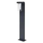 Ledvance Smart+ Wi-Fi LED Piedestallampa Cascade Mörk Grå Utomhus 10W 420lm - 830 Varm Vit | 80cm - RGBW - Dimbar