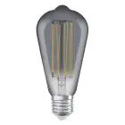 Ledvance Vintage 1906 LED E27 Edison Smoke 11W 500lm - 818 Extra Varm Vit | Dimbar - Ersättare 42W