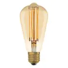 Ledvance Vintage 1906 LED E27 Päron Guld 8.8W 806lm - 822 Extra Varm Vit | Dimbar - Ersättare 60W