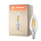 Ledvance Classic LED E14 TWisted Kronljus Filament Klar 3.4W 470lm - 827 Extra Varm Vit | Ersättare 40W