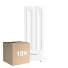 Flerpack 10x Ledvance DULUX-F LED 8W - 840 Kallvit | 4-Stift - Ersättare 18W