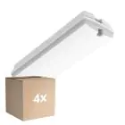 Flerpack 4x Bright Choice LED Plafond Vit 3W 280lm - 830 Varm Vit | IP66