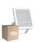 Flerpack 10x Ledvance LED Strålkastare 100 Aluminium Vit 69W 10000lm 100D - 840 Kallvit | IP66 - Symmetrisk 
