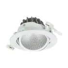 Philips LED Spot Greenspace Accent Cardanic Aluminium Vit 24W 2700lm 36D - 930 Varm Vit | 163mm - IP20 - Bästa Färgåtergivning - Interact Dimbar