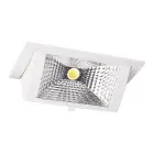 LED Downlight Wallwasher Wally Medium Vit 27W 3850lm 78x100D - 840 Kallvit - 238x145mm