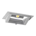 LED Downlight Wallwasher Wally Maxi Grå 46W 6400lm 70x75D - 840 Kallvit - 238x145mm