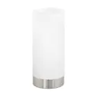 Eglo Bordslampa Damasco 1 Stål Satin Nickel | IP20 - Passande för 1x E27 