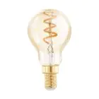 Eglo LED Boll E14 Filament Ambar 4W 145lm - 820 Extra Varm Vit | Dimbar - Ersättare 15W