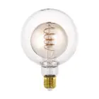 Eglo LED Globe E27 Filament Ambar 4W 200lm - 820 Extra Varm Vit | Dimbar - Ersättare 25W