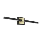 Eglo Vägglampa Peguera Aluminium Stål Svart 11W 1165lm - 830 Varm Vit | IP44 