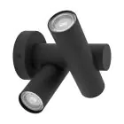 Eglo Vägglampa Fossignano Aluminium Svart 6W 800lm - 830 Varm Vit | IP44